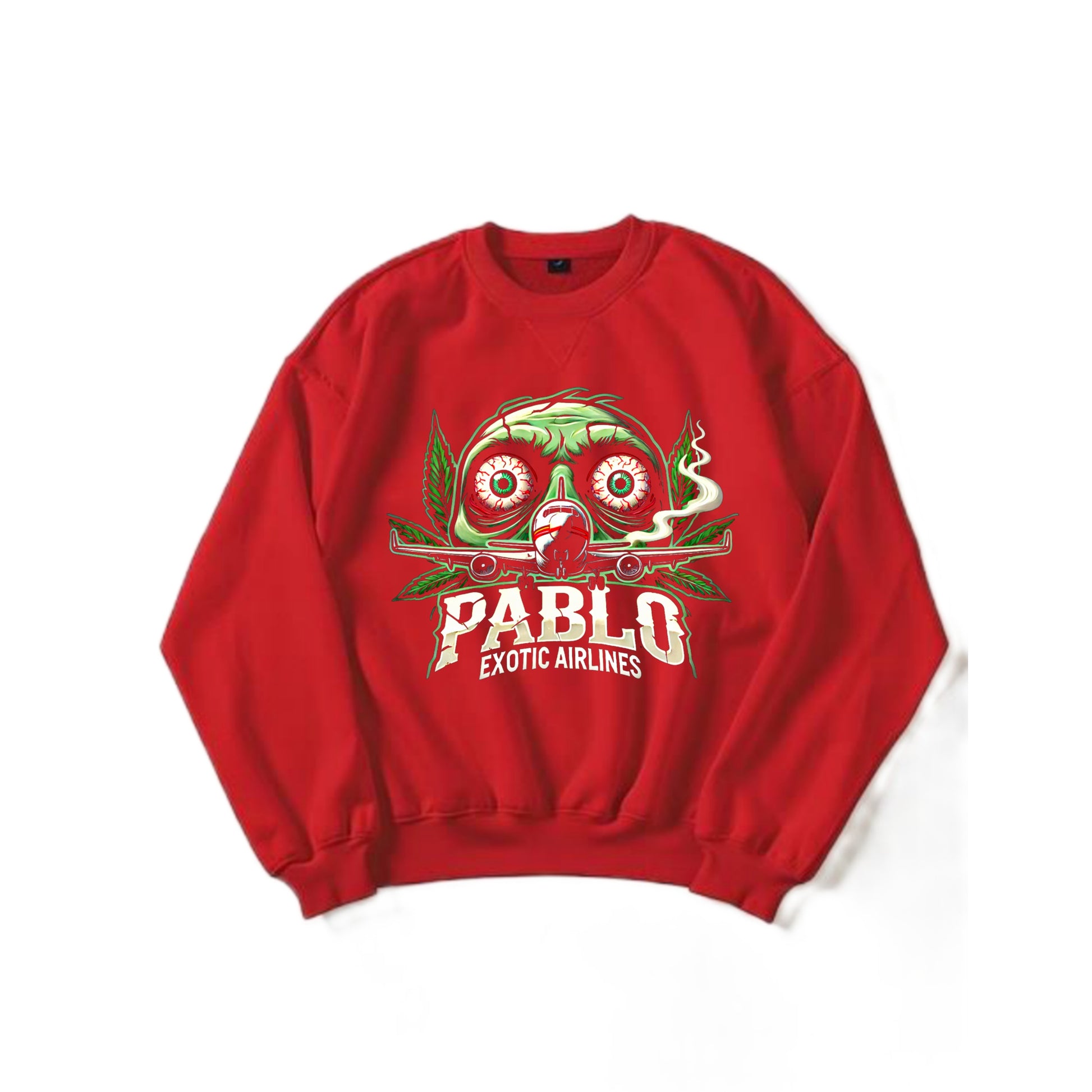 PABLO EXOTIC AIRLINES - BLOODSHOT SWEATER